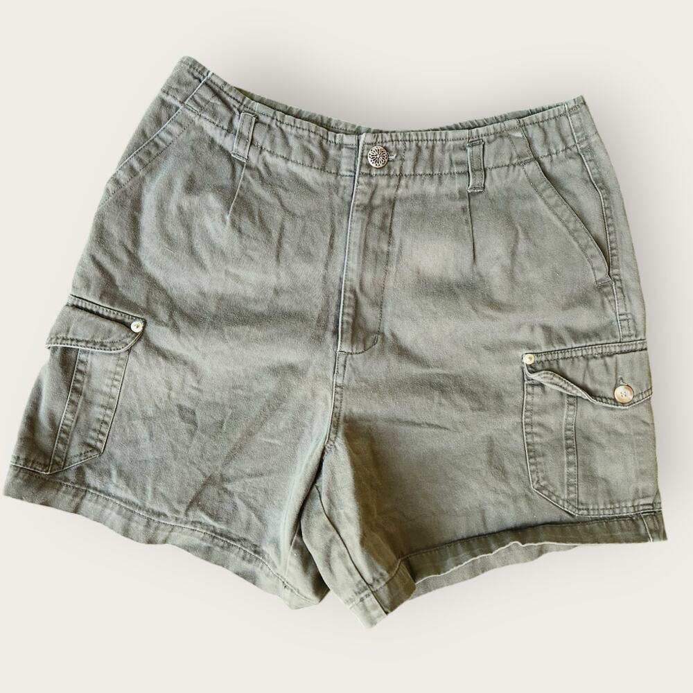 Kathy Ireland Olive Green Cargo High-rise Shorts Juniors/Ladies Size 7/8